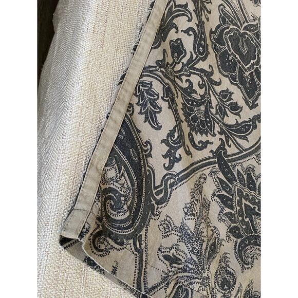 Etro Women’s Linen Pants Paisley Jacquard Wide Leg Relaxed Fit Italy XXL - Picture 11 of 14